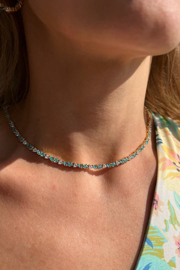 VIENNA MINI NECKLACE- TURQUOISE
